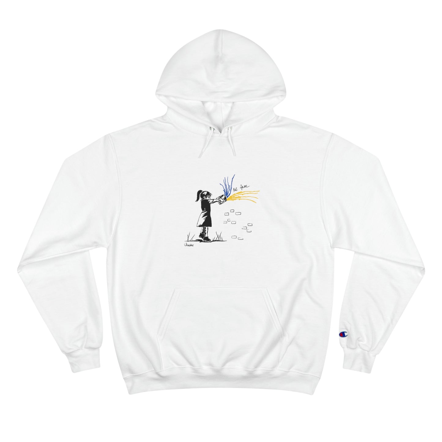 "Be Free Ukraine" Champion Hoodie