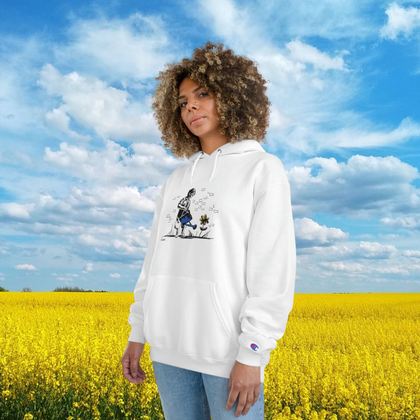 "Watering Life: Ukraine" Champion Hoodie