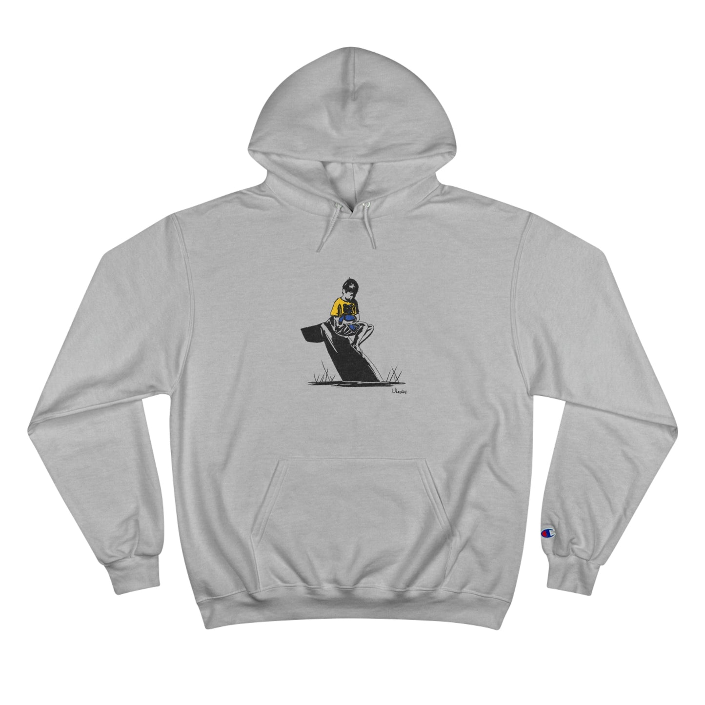 "Backyard Missile: Ukraine" Champion Hoodie