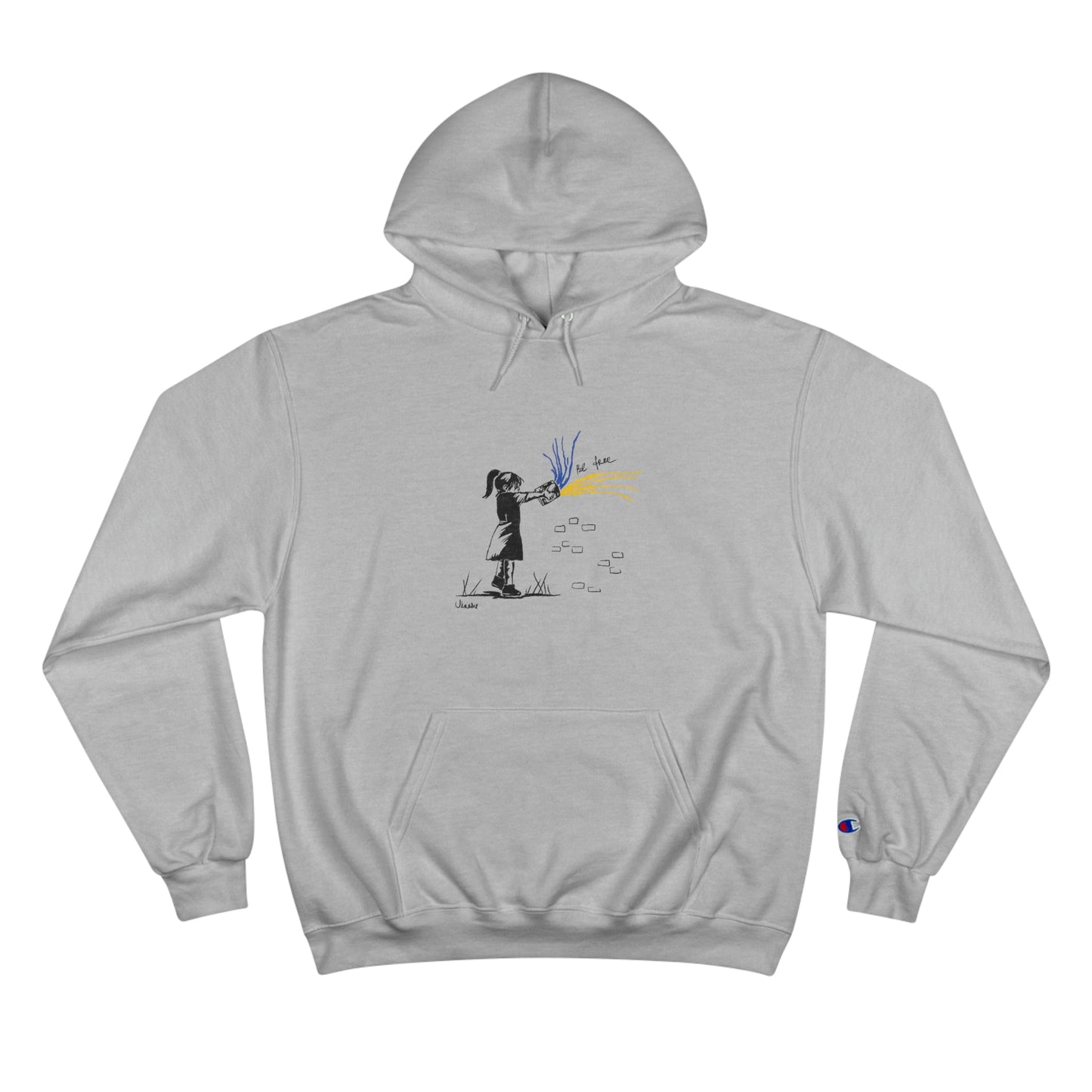 "Be Free Ukraine" Champion Hoodie