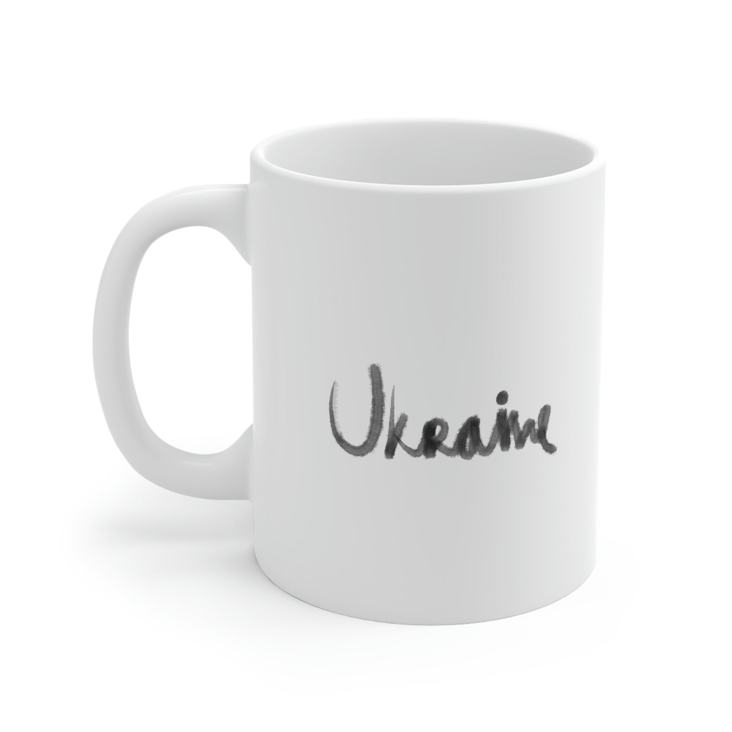 "Be Free Ukraine" White Ceramic Mug